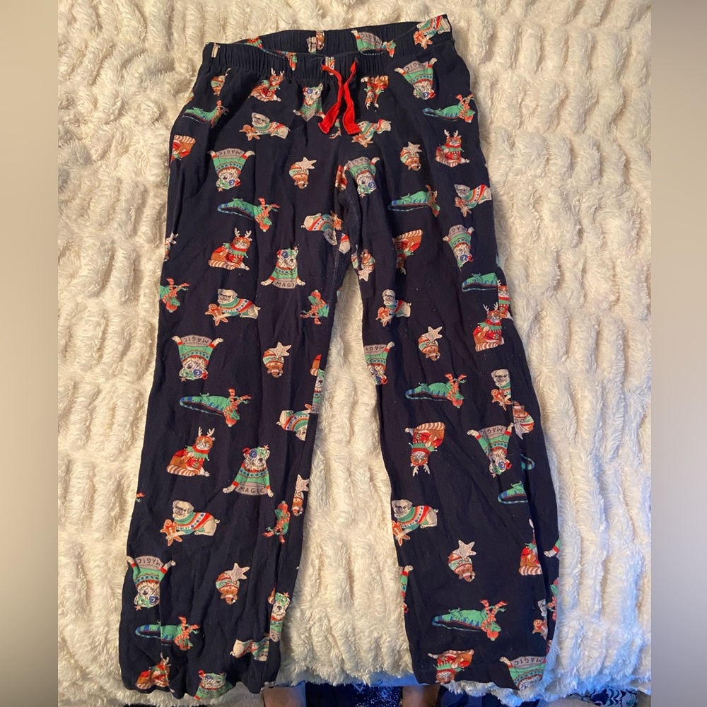 Christmas animal pajama bottoms